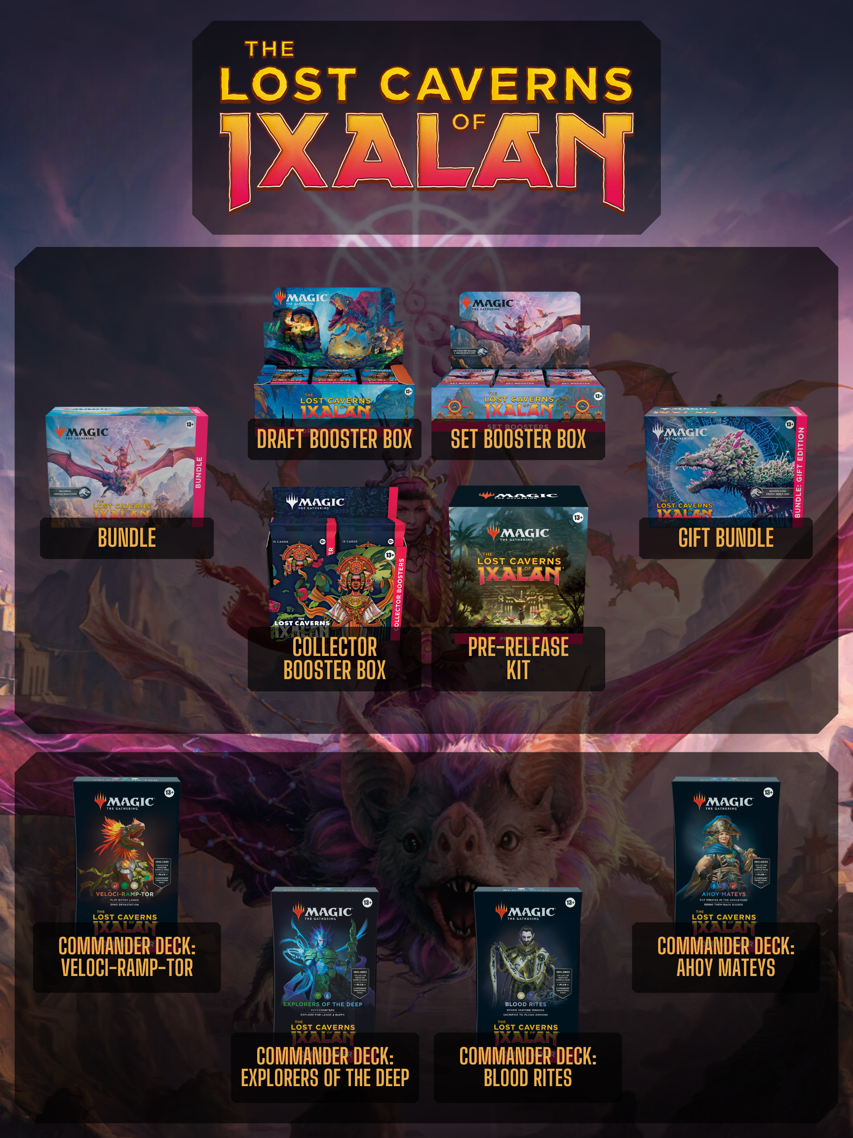 MTG - The Lost Caverns of Ixalan - Booster Box Preorder! — Game MTG - The Lost Caverns of Ixalan - Booster Box Preorder! — Game